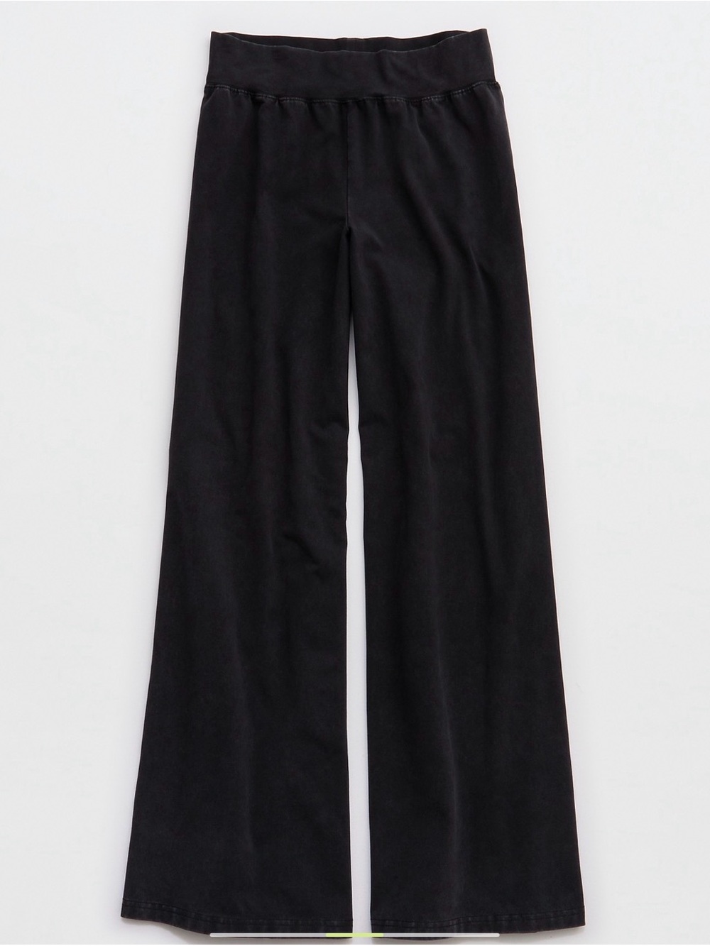 NWOT - Aerie OFFLINE OG Cotton Super Wide Leg Pants Black Size Small - Picture 5 of 6